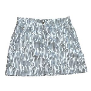 Daily Sports A Swedish Story Mid Rise Stretch Athletic Skort Gray White Size 12